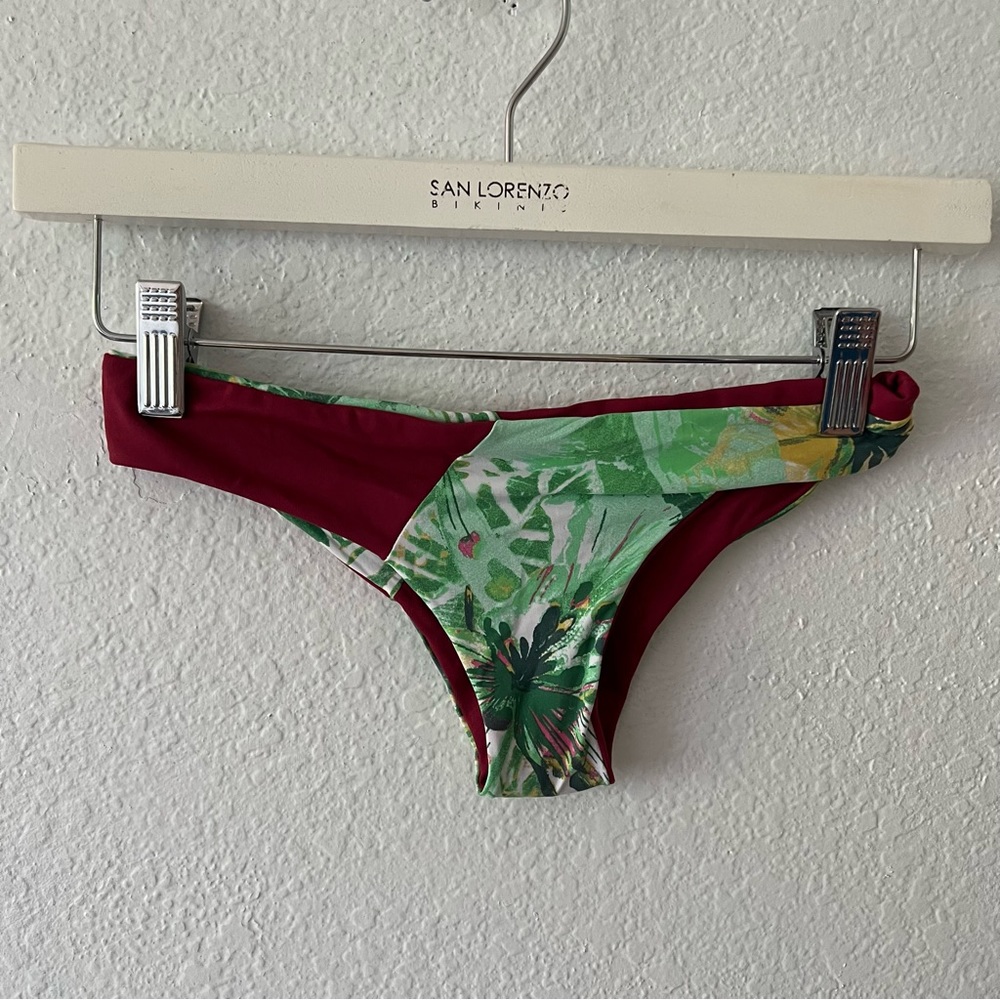 San Lorenzo reversible red/green bikini bottom (medium)